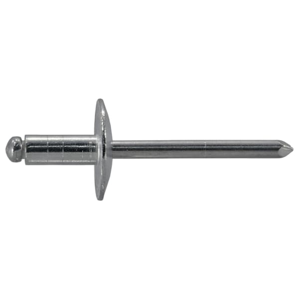 Midwest Fastener Blind Rivet, Large Flanged Head, 3/16 in Dia., 1/16 in L, Aluminum Body, 50 PK 53951 - main